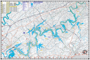 Fort Loudoun Waterproof Lake Map 1712