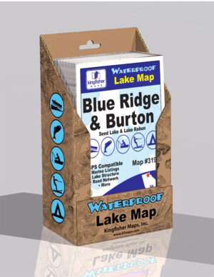 Blue Ridge Lake Burton Lake Waterproof Lake Map 319