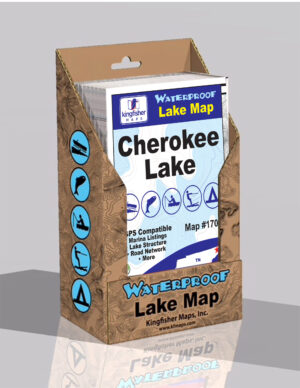 Cherokee Lake Waterproof Lake Map 1702