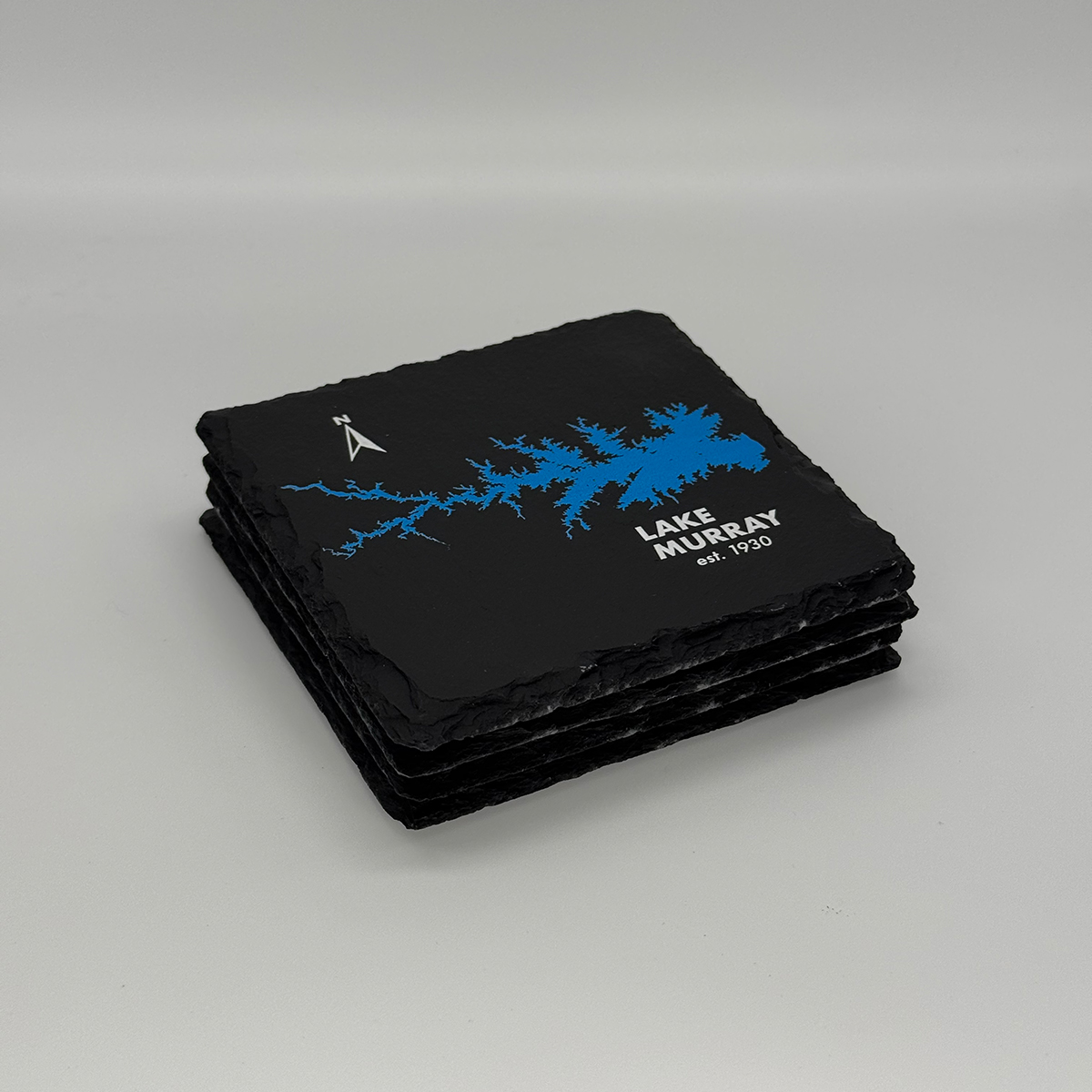 Set of Lake Murray Slate Coasters