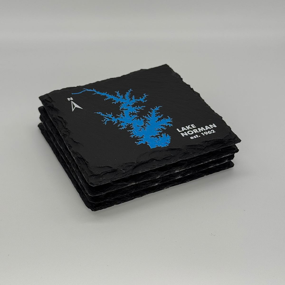 Set of Lake Norman Slate Coasters