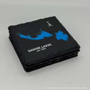 Santee Lakes Slate Coaster Set