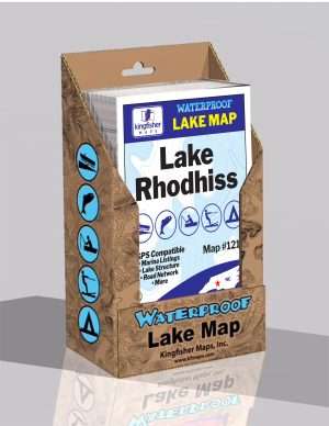 Lake Rhodhiss Waterproof Maps in a Display box