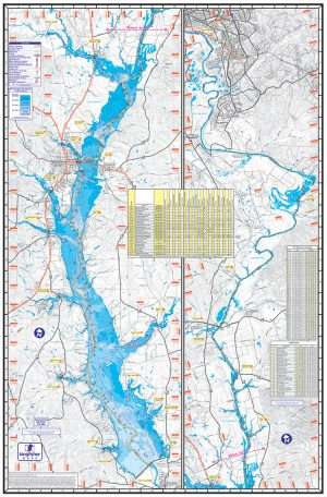 Lake Eufaula Walter F George Reservoir Poster P308