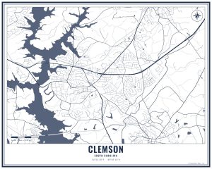 Clemson 8x10
