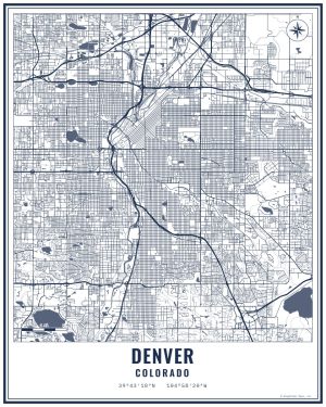 Denver, CO 8x10