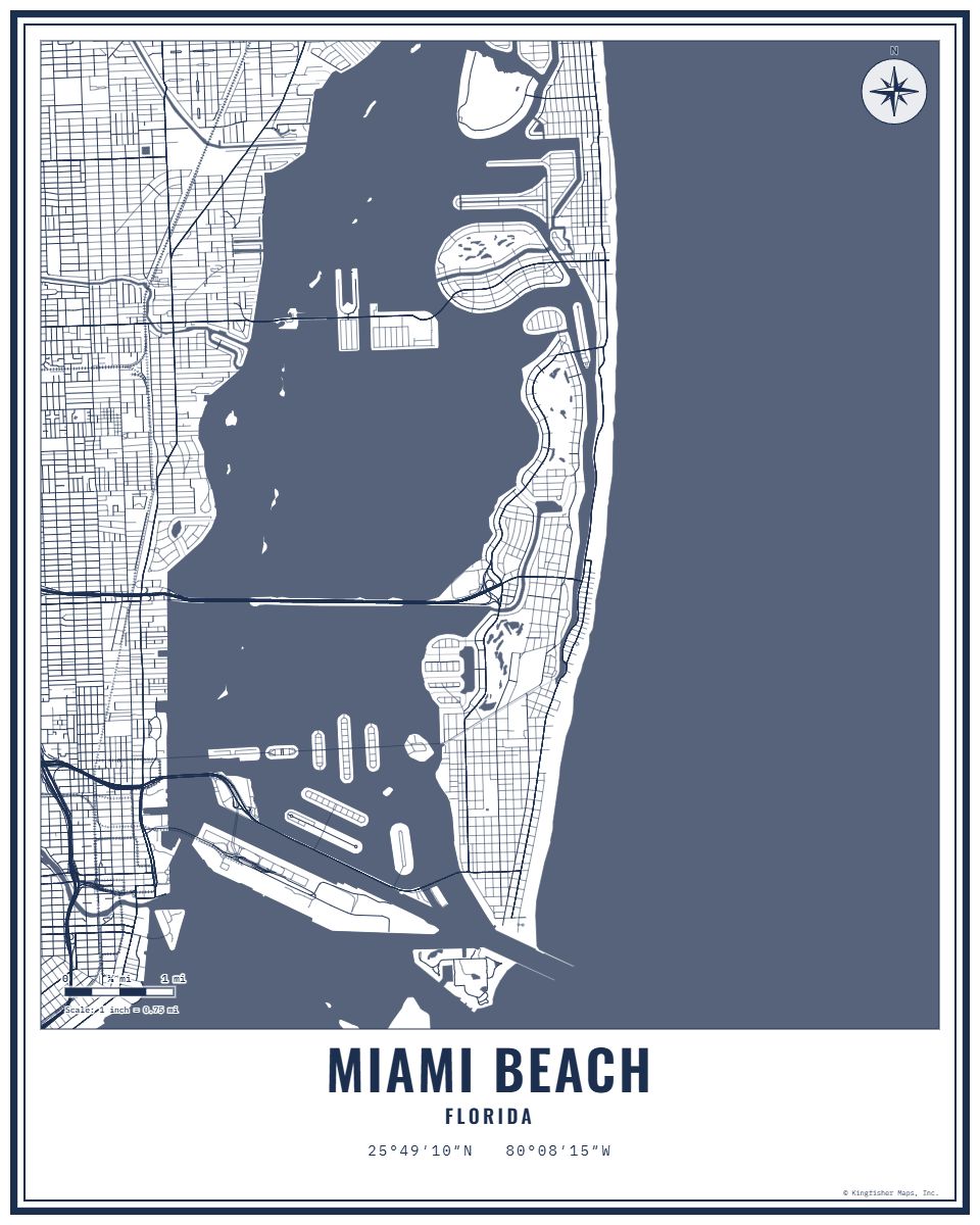 Miami Beach, FL 8x10
