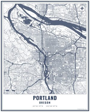 Portland, OR 8x10