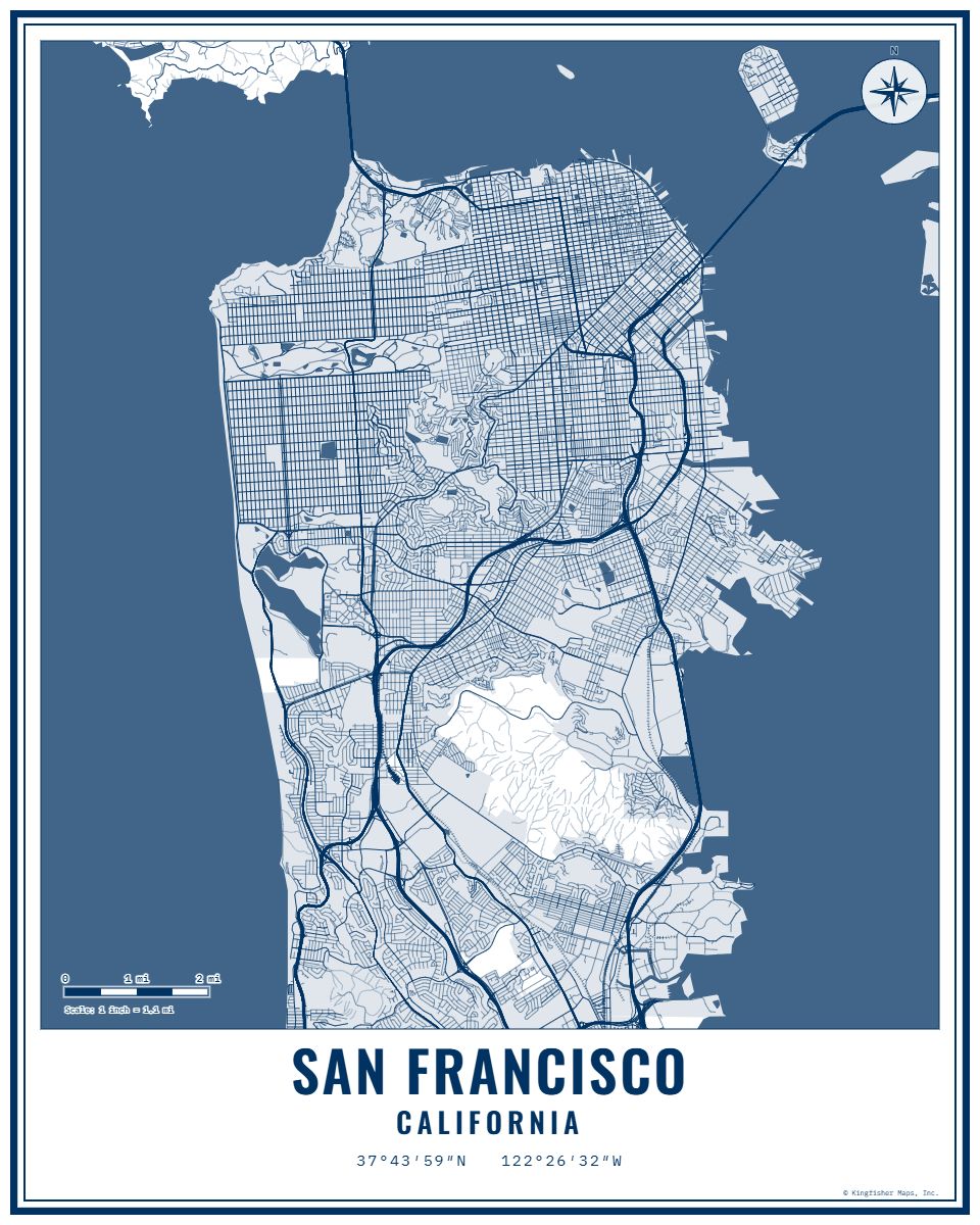 San Francisco, CA 8x10